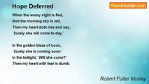 Robert Fuller Murray - Hope Deferred