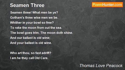 Thomas Love Peacock - Seamen Three