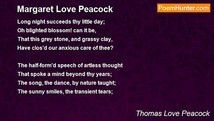 Thomas Love Peacock - Margaret Love Peacock