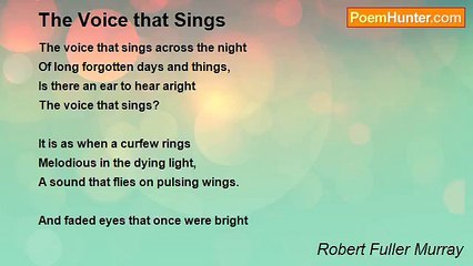 Robert Fuller Murray - The Voice that Sings
