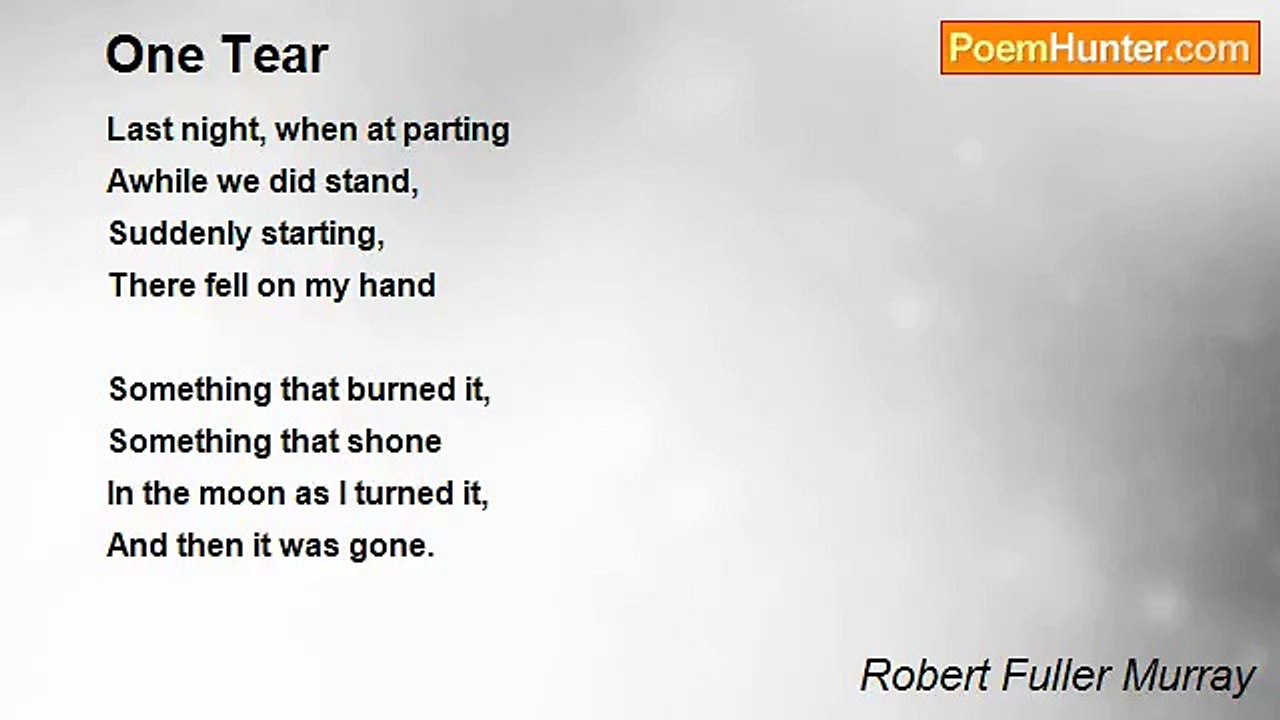 Robert Fuller Murray - One Tear
