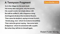 Robert Fuller Murray - A Tennyson Fragment