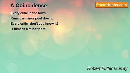 Robert Fuller Murray - A Coincidence