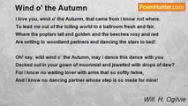 Will. H. Ogilvie - Wind o' the Autumn