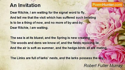 Robert Fuller Murray - An Invitation