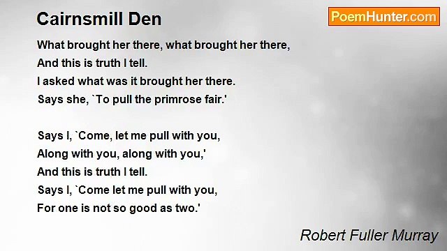 Robert Fuller Murray - Cairnsmill Den