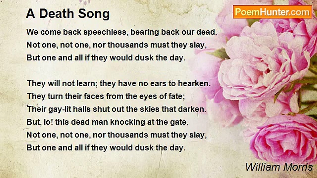 William Morris - A Death Song