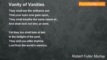Robert Fuller Murray - Vanity of Vanities