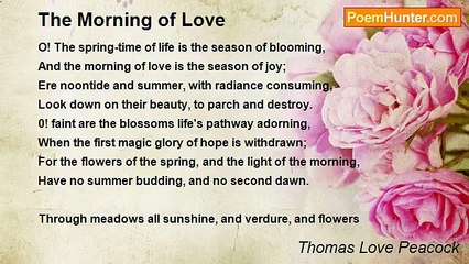 Thomas Love Peacock - The Morning of Love