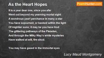 Lucy Maud Montgomery - As the Heart Hopes