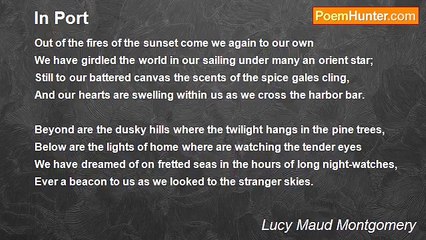 Lucy Maud Montgomery - In Port
