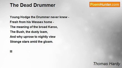 Thomas Hardy - The Dead Drummer