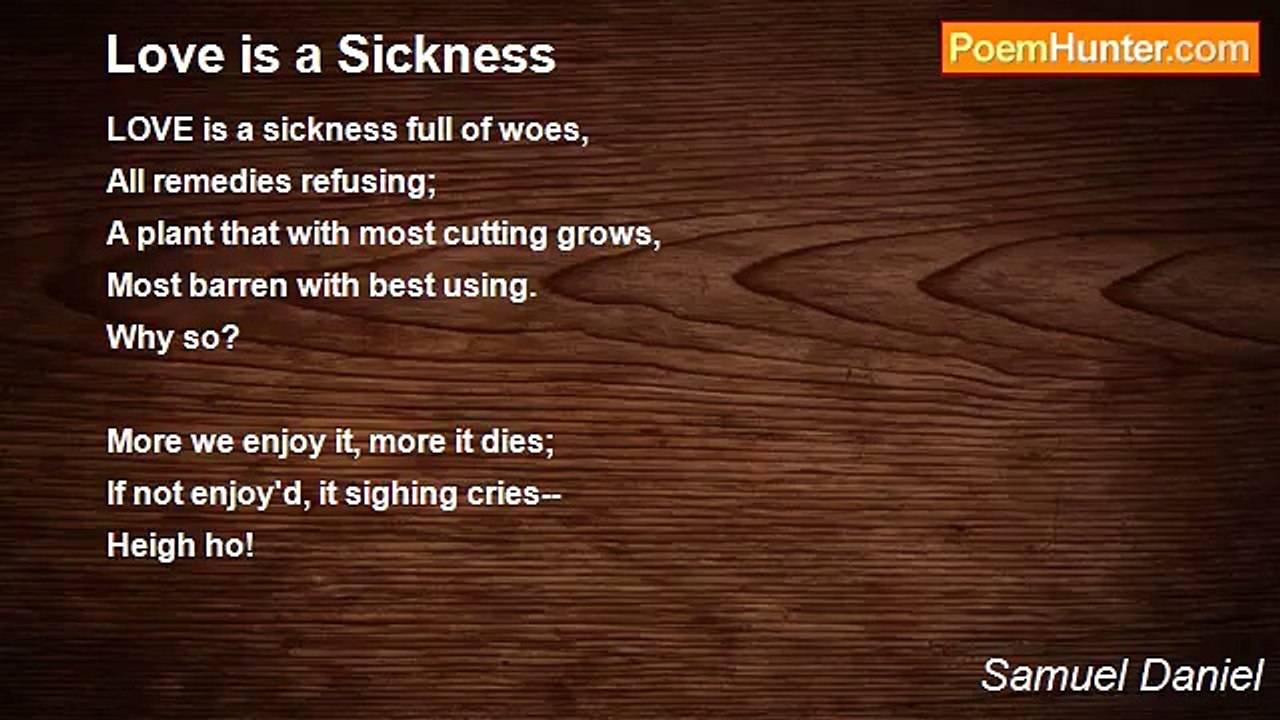 Samuel Daniel - Love is a Sickness