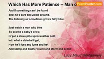 Lucy Maud Montgomery - Which Has More Patience -- Man or Woman?