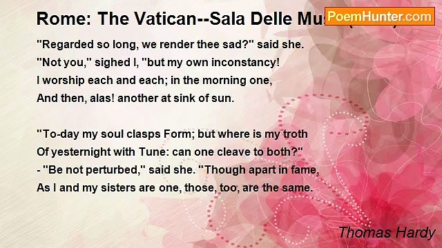 Thomas Hardy - Rome: The Vatican Sala Delle Muse (1887)