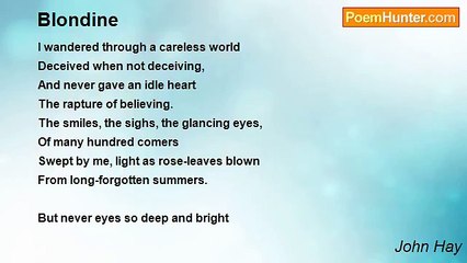John Hay - Blondine