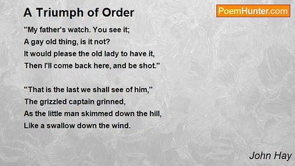 John Hay - A Triumph of Order