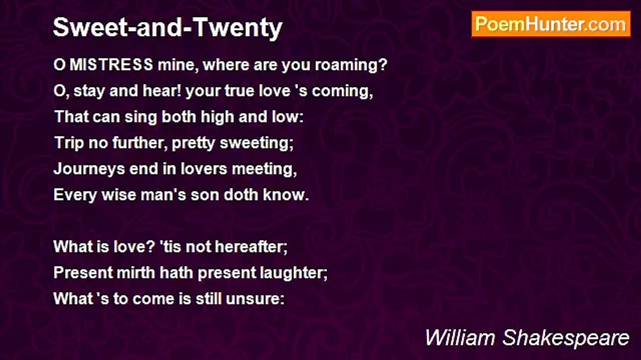 William Shakespeare - Sweet-and-Twenty