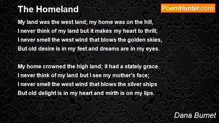 Dana Burnet - The Homeland