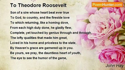 John Hay - To Theodore Roosevelt