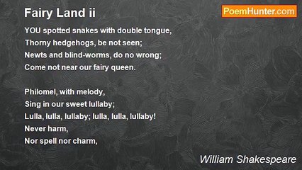 William Shakespeare - Fairy Land ii