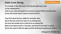 Margaret Widdemer - Irish Love Song