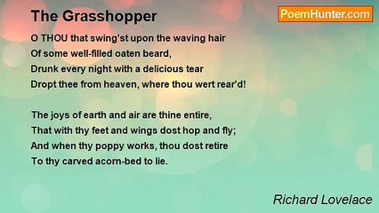 Richard Lovelace - The Grasshopper