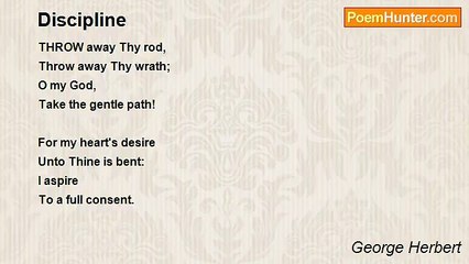 George Herbert - Discipline