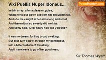 Sir Thomas Wyatt - Vixi Puellis Nuper Idoneus...