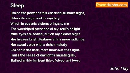 John Hay - Sleep