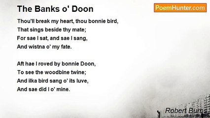 Robert Burns - The Banks o' Doon