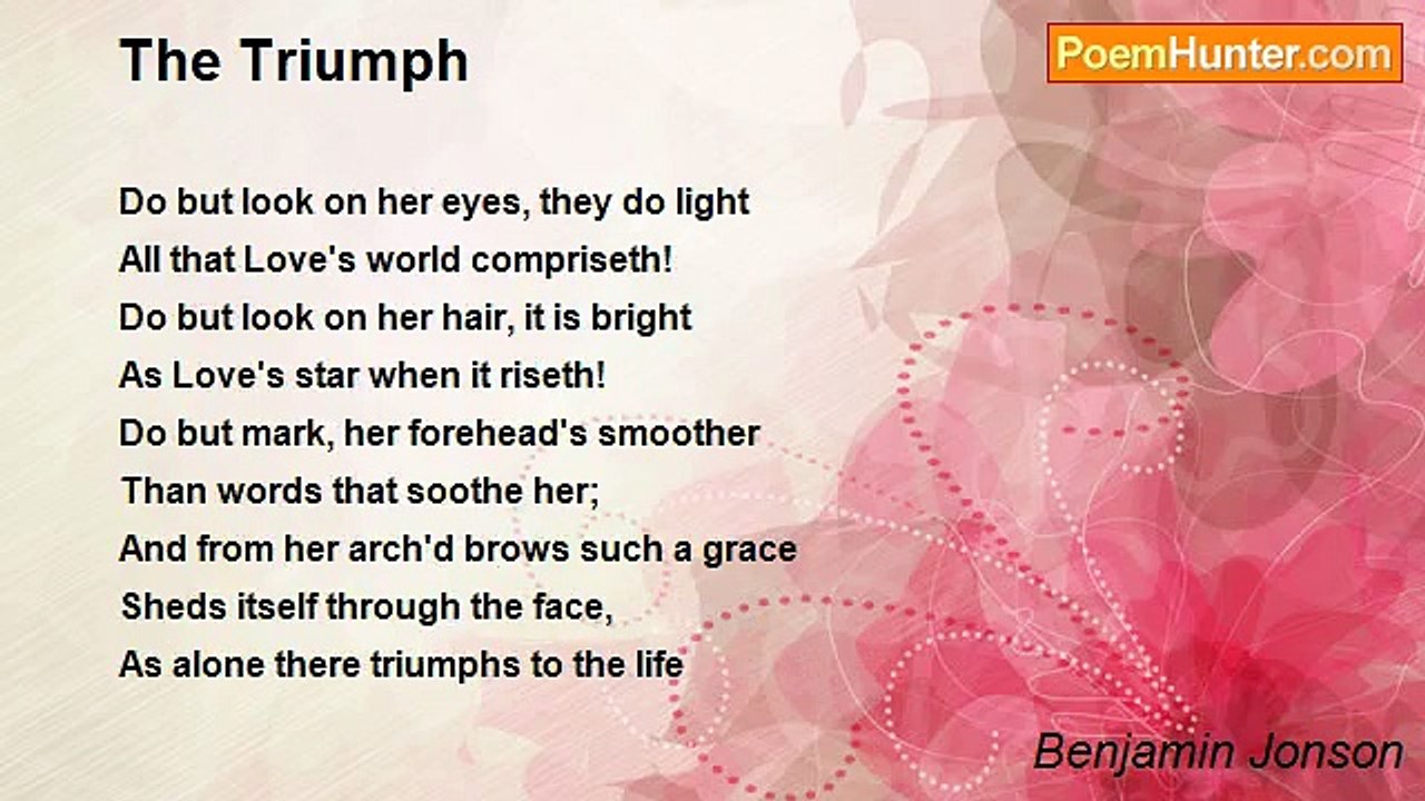 Benjamin Jonson - The Triumph