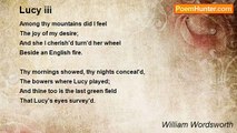 William Wordsworth - Lucy iii
