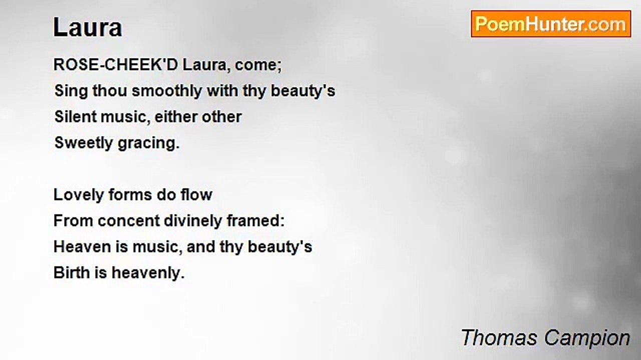 Thomas Campion - Laura