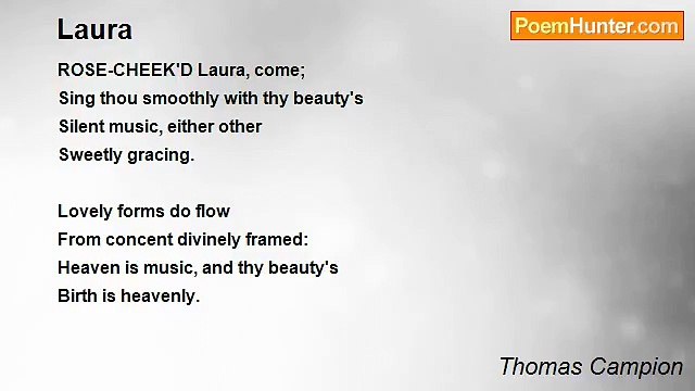 Thomas Campion - Laura