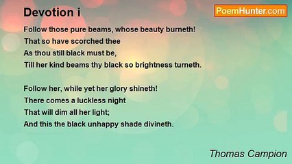 Thomas Campion - Devotion i