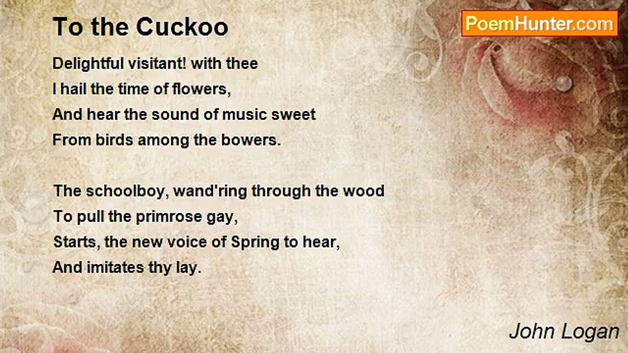 John Logan - To the Cuckoo