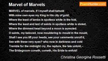 Christina Georgina Rossetti - Marvel of Marvels