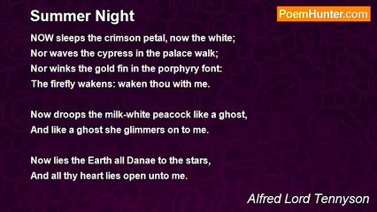 Alfred Lord Tennyson - Summer Night