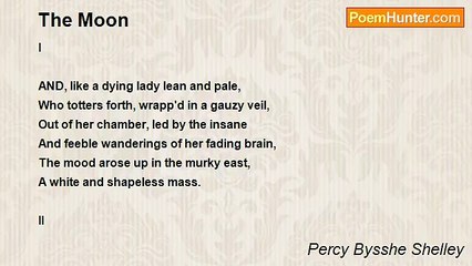 Percy Bysshe Shelley - The Moon