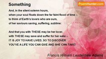 Francis William Lauderdale Adams - Something