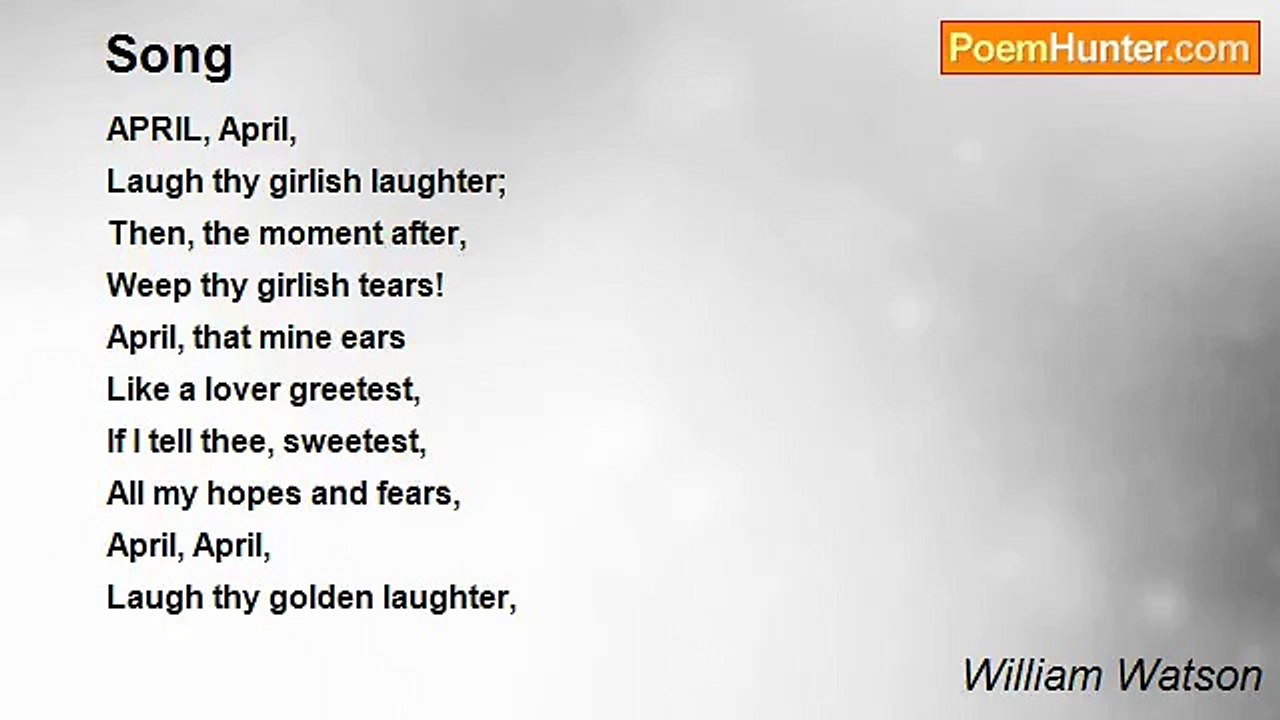 William Watson - Song