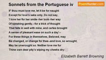 Elizabeth Barrett Browning - Sonnets from the Portuguese iv