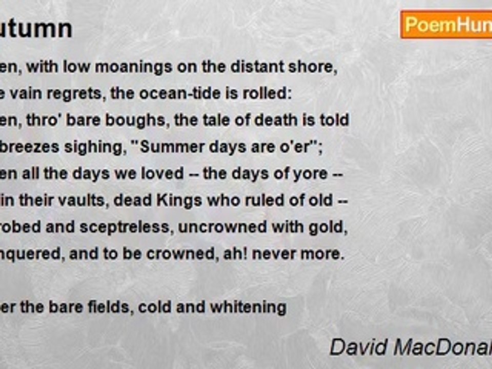 David MacDonald Ross - Autumn