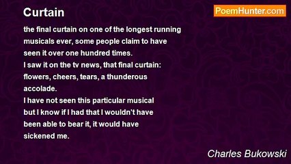 Charles Bukowski - Curtain
