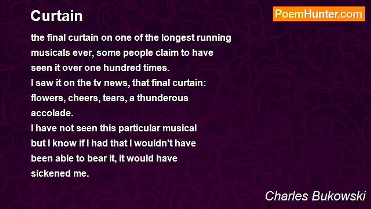 Charles Bukowski - Curtain