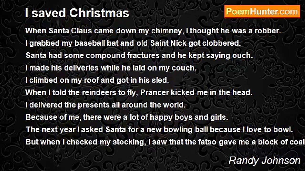 Randy Johnson - I saved Christmas