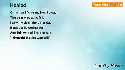 Dorothy Parker - Healed