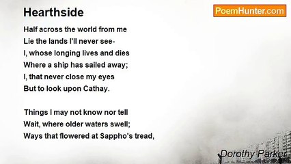 Dorothy Parker - Hearthside