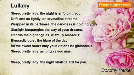 Dorothy Parker - Lullaby